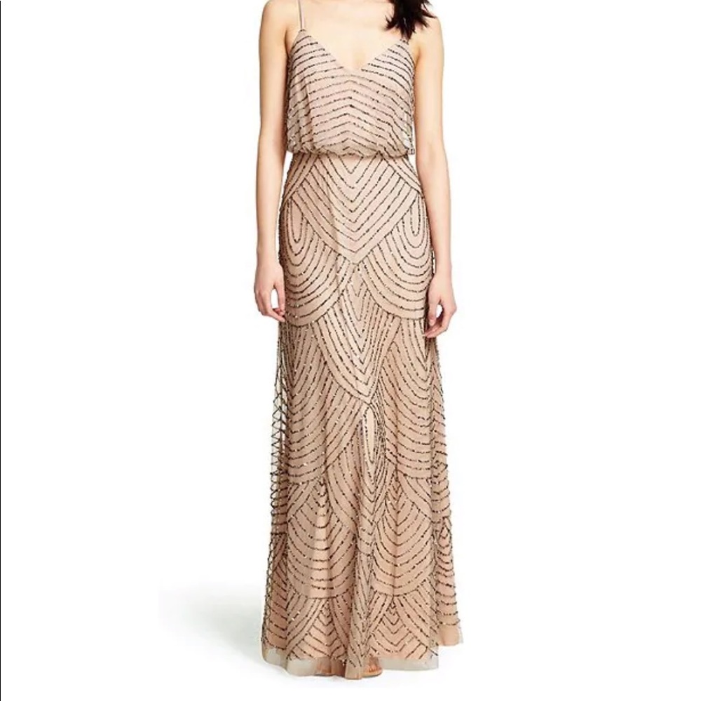 Adrianna Papell bridesmaid gown